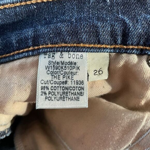 Rag & Bone The Dre Straight Jeans - Size: 26 - Picture 5 of 13
